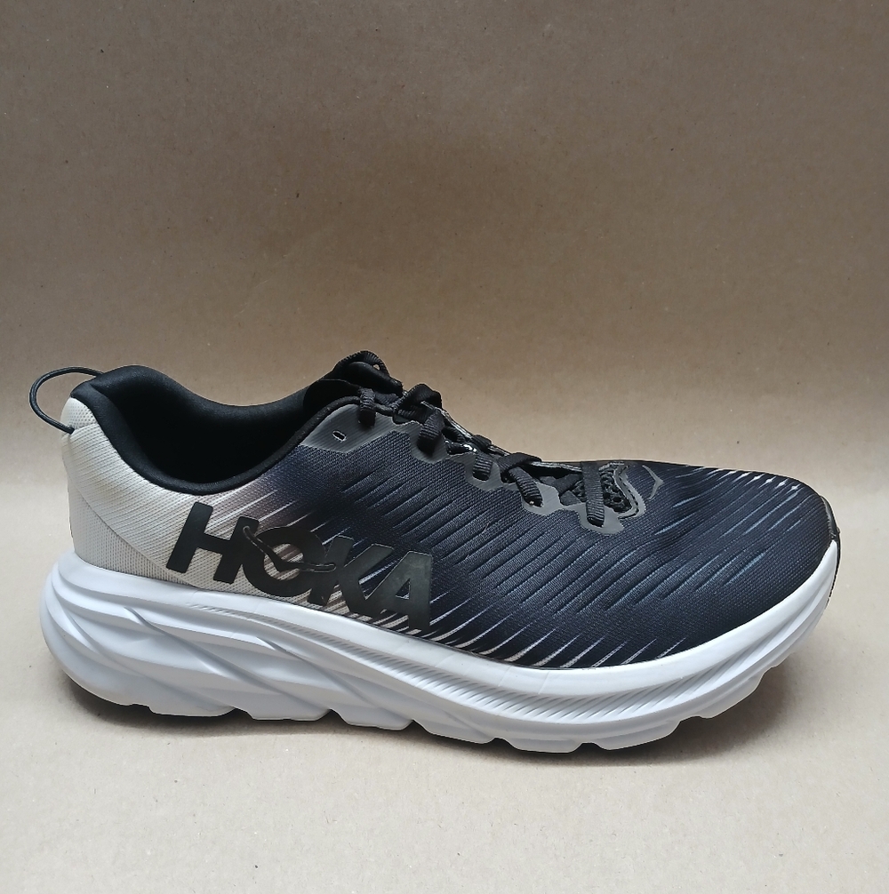 HOKA 3 Rincon Black and White Men's Running Shoes